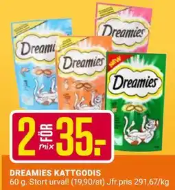 ÖoB DREAMIES KATTGODIS erbjuda