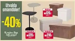 ÖoB Utvalda småmöbler erbjuda