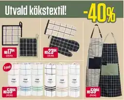 ÖoB Utvald kökstextil erbjuda