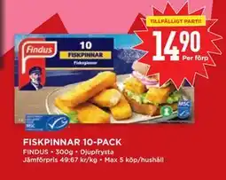 Willys FISKPINNAR 10-PACK erbjuda