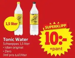 Nya Pulsen Schweppes Tonic Water erbjuda