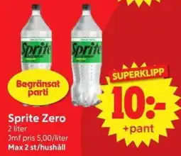 Nya Pulsen Sprite Zero erbjuda