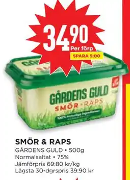 Willys SMÖR & RAPS erbjuda