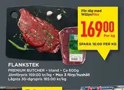 Willys FLANKSTEK, Medlemspris erbjuda