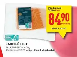 Willys LAXFILÉ I BIT, Medlemspris erbjuda
