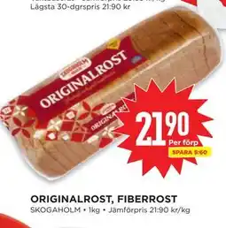 Willys ORIGINALROST, FIBERROST erbjuda