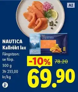 Lidl Nautica kallrökt lax erbjuda