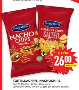 Willys TORTILLACHIPS, NACHOCHIPS erbjuda