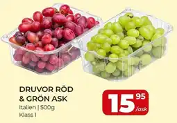 Matrix Butikerna Druvor röd & grön ask erbjuda