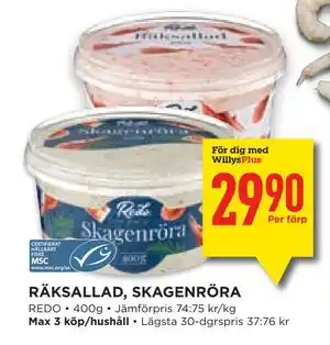 RÄKSALLAD, SKAGENRÖRA, Medlemspris