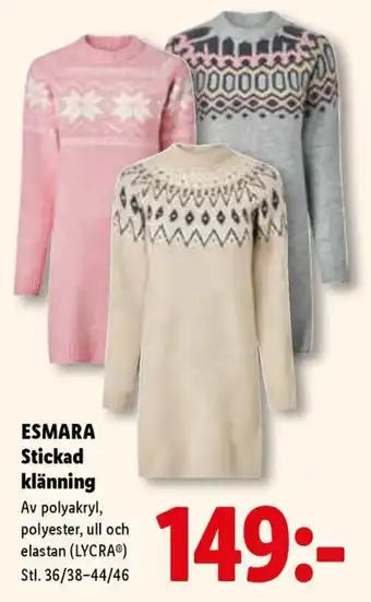 Esmara stickad klänning