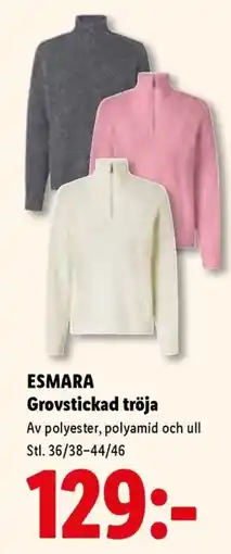 Lidl Esmara grovstickad tröja erbjuda
