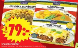 ICA Nära Dalfgårds enportionsrätter erbjuda