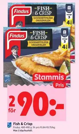 ICA Kvantum Fish & Crisp, Medlemspris erbjuda