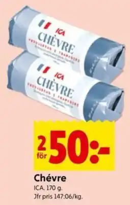 ICA Kvantum Ica chèvre erbjuda