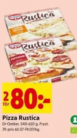ICA Kvantum Dr Oetker Pizza Rustica erbjuda