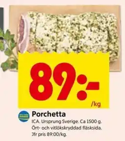 ICA Kvantum Porchetta erbjuda