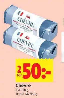 ICA Kvantum Chèvre erbjuda
