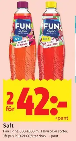 ICA Kvantum Saft erbjuda
