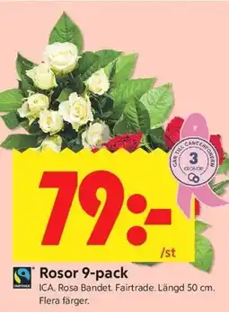 ICA Kvantum Rosor 9-pack erbjuda