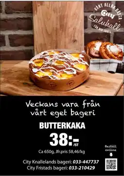 ICA Kvantum Butterkaka erbjuda