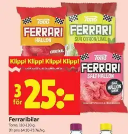 ICA Kvantum Ferraribilar erbjuda