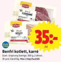 ICA Nära Benfri kotlett, karré erbjuda