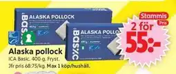 ICA Supermarket Alaska pollock, Medlemspris erbjuda