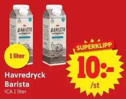 Nya Pulsen Ica havredryck barista erbjuda