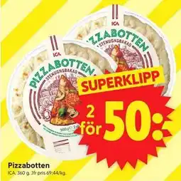 ICA Supermarket Pizzabotten erbjuda