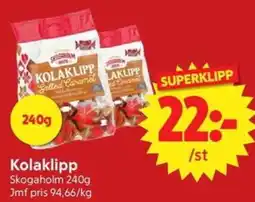 Nya Pulsen Skogaholm Kolaklipp erbjuda