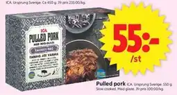 ICA Supermarket Pulled pork erbjuda