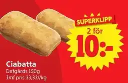 Nya Pulsen Ciabatta erbjuda