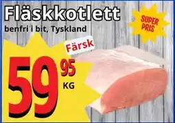 Supergrossen Fläskkotlett erbjuda