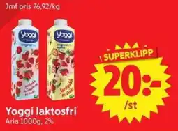 Nya Pulsen Yoggi laktosfri erbjuda