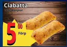 Supergrossen Ciabatta erbjuda