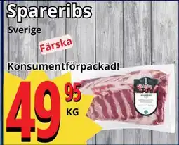 Supergrossen Spareribs erbjuda