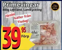Supergrossen Primevingar erbjuda
