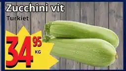 Supergrossen Zucchini vit erbjuda