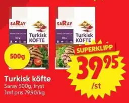 Nya Pulsen Saray turkisk köfte erbjuda