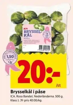 ICA Kvantum Brysselkål erbjuda