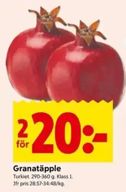 ICA Kvantum Granatäpple erbjuda