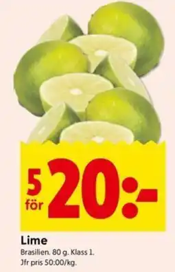 ICA Kvantum Lime erbjuda