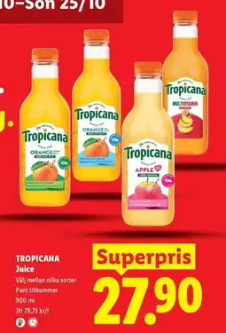 Lidl Tropicana Juice erbjuda