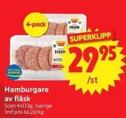 Nya Pulsen Hamburgare av fläsk erbjuda