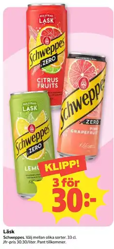Coop Konsum Schweppes Läsk erbjuda