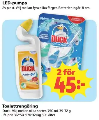 Duck led-pumpa