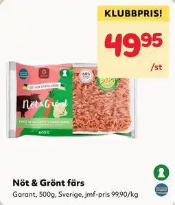 MatArket Garant Nöt & Grönt färs erbjuda