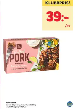 MatArket Garant Pulled Pork erbjuda