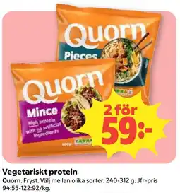 Coop Konsum Quorn Vegetariskt protein erbjuda